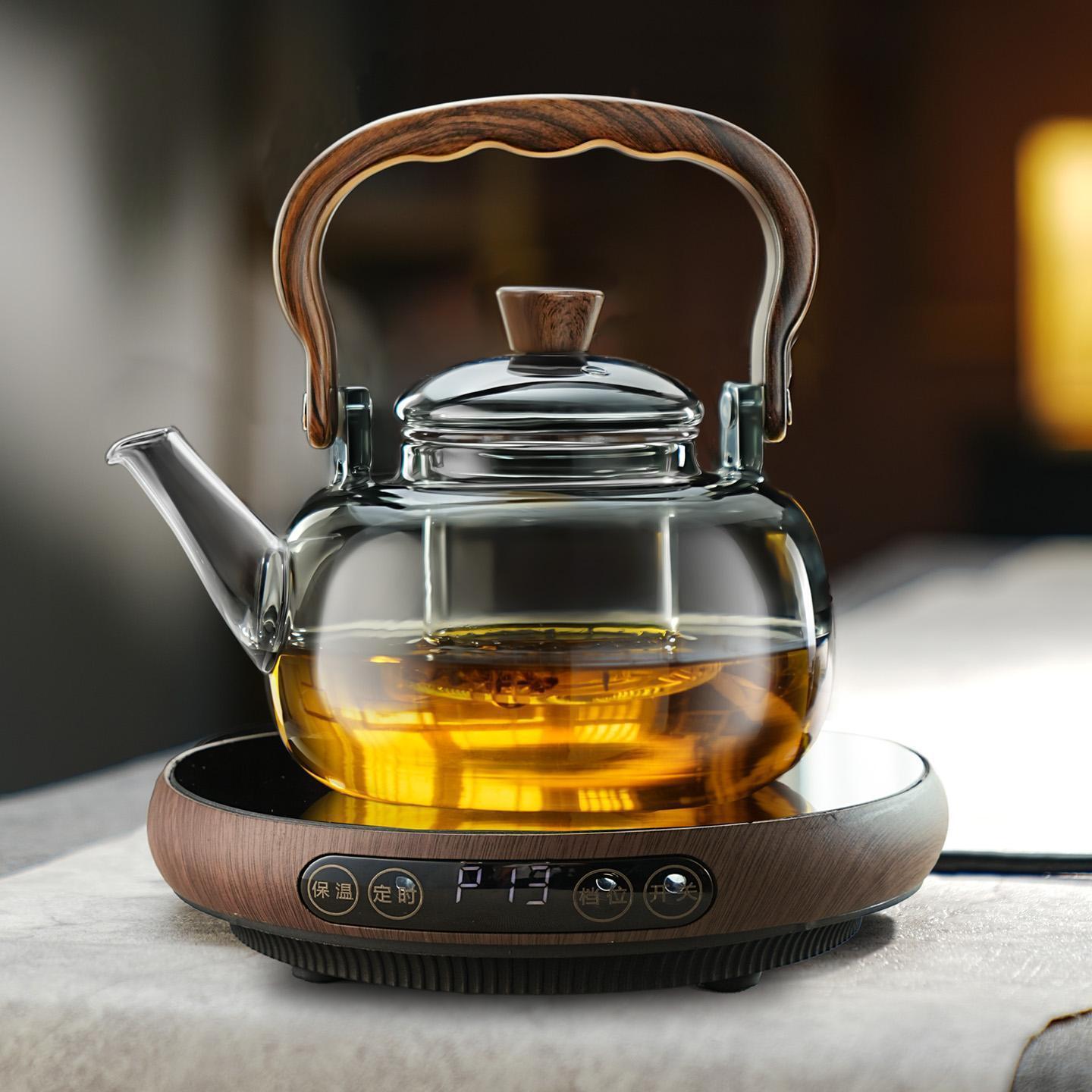 High-Power Ultra-Thin Electric Ceramic Stove Teapot, a Complete Set of Large-Capacity Glass Teapots, New High-End Tea Stove
