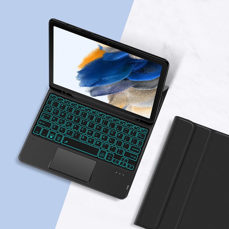 For 2022 Samsung Galaxy Tab A8 Protective Case x200/5 Tablet PC Bluetooth Keyboard Leather Case