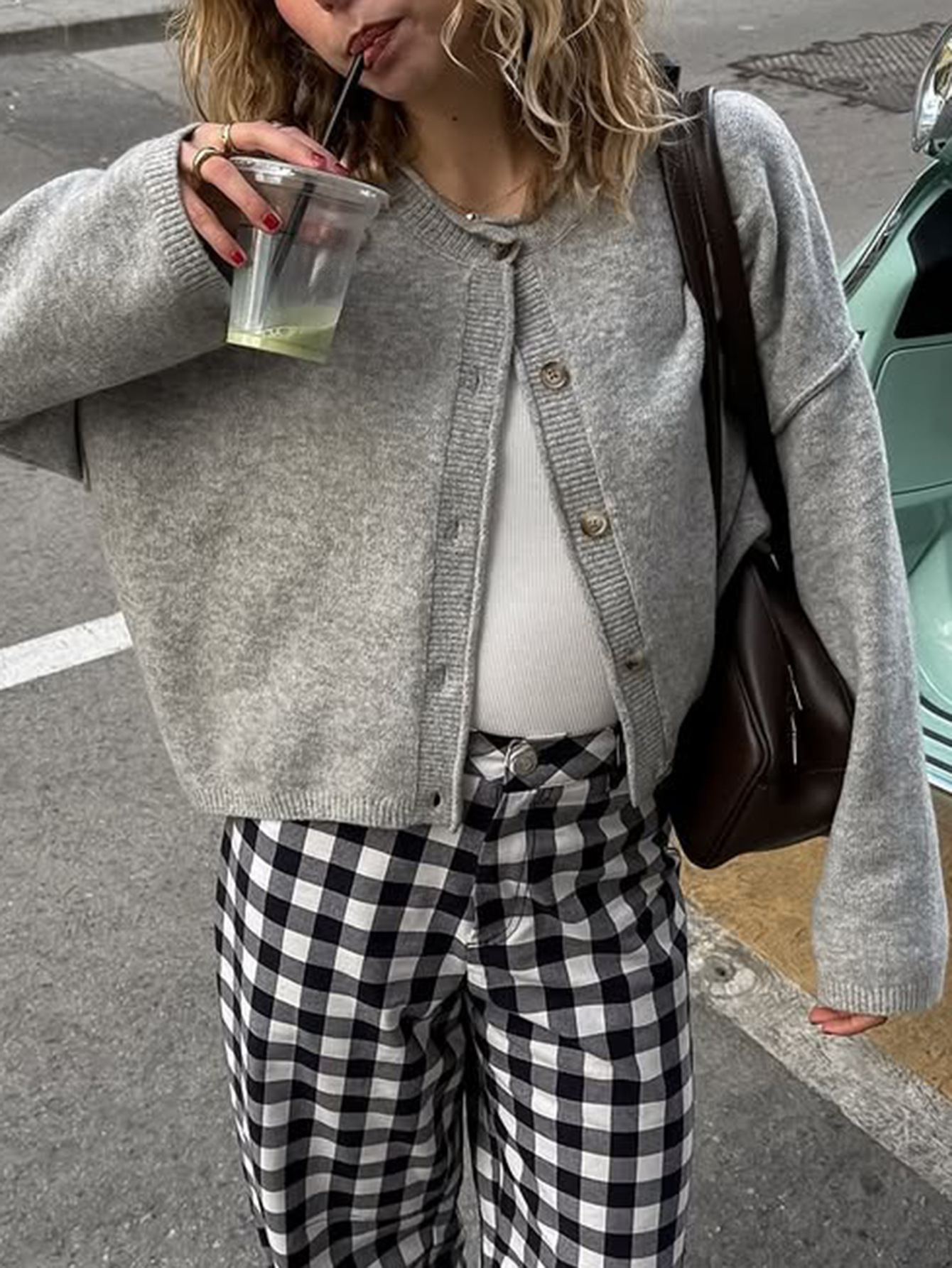 Kaikuo Europa, Estados Unidos, Francia, botones de vacaciones, camisa de manga larga, suéter, ropa de mujer, otoño y invierno, estación independiente de Amazon 2025. image 1
