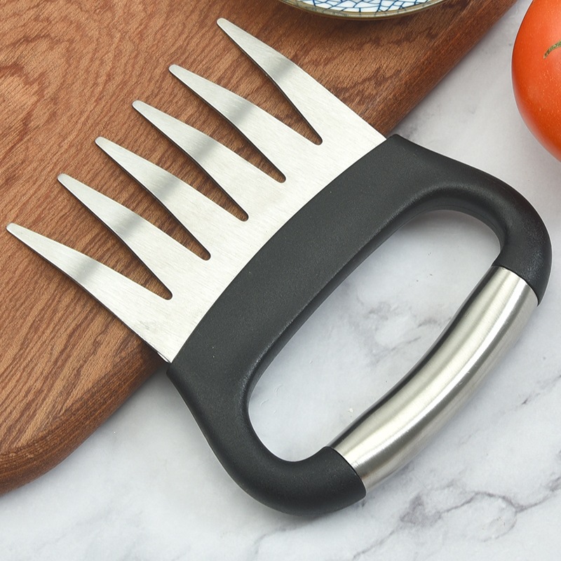 Stainless Steel Bear Claw Separator, Deli Meat Slicer, Turkey Fork, Meat Separator, Barbecue Meat Shredder, Kitchen Gadget, Cross-Border