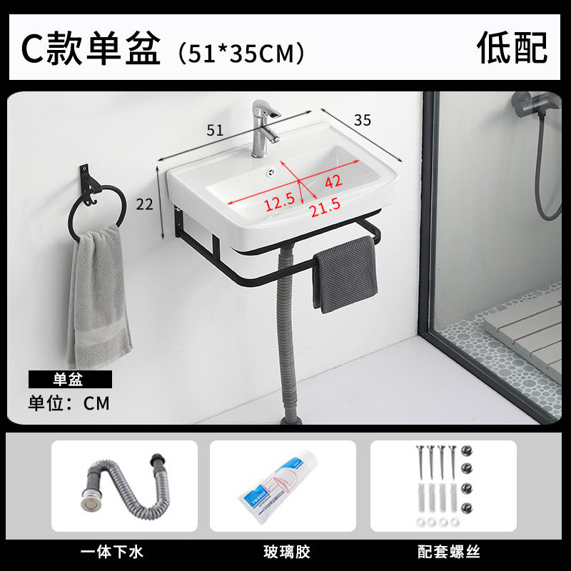 Simple mini lavabo montado en la pared pequeño apartamento casa cuarto de baño lavabo gabinete mesa de lavado