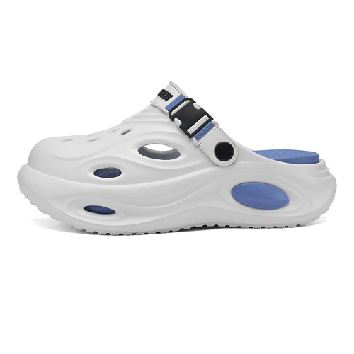 Men's Summer Outer Wear Hiking Slides with Non-slip, Anti-odor, Rounded Toe, Cool Slipper Soft Sole Sports Waterproof Beach Shoes