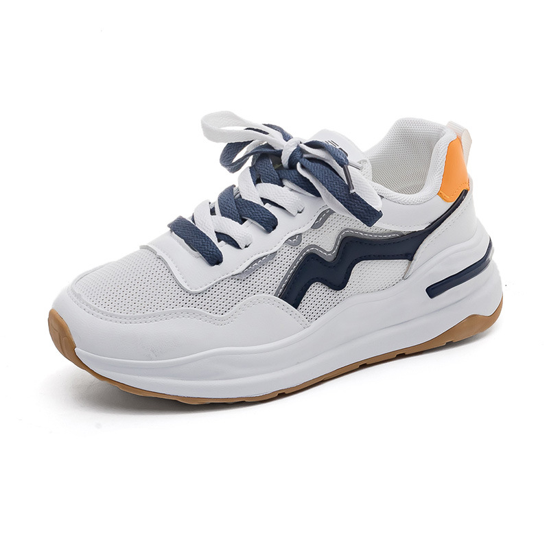 Estilo coreano verano nuevo torpe zapatos para mujeres 2022 nuevo versátil estudiante zapatillas Zapatillas de mujer zapatos blancos A1838