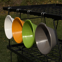 Japanese outdoor camping snowflake bowl anti-drop children's plastic picnic bowl portable camping tableware colorful heat-resistant small bowl