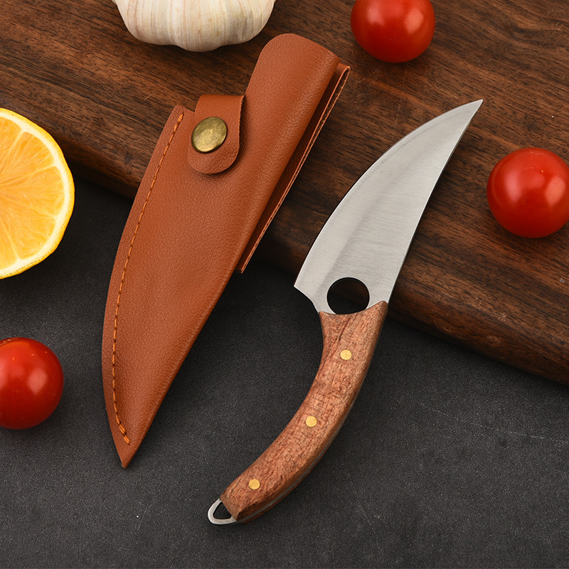 Small Hand Meat Knife, Boning Knife, Stainless Steel Wooden Handle, Stainless Steel Outdoor Meat Dividing Knife, Wholesale Small Hand Meat Knife, Boning Knife, Stainless Steel Wooden Handle, Stainless Steel Outdoor Meat Dividing Knife, Wholesale