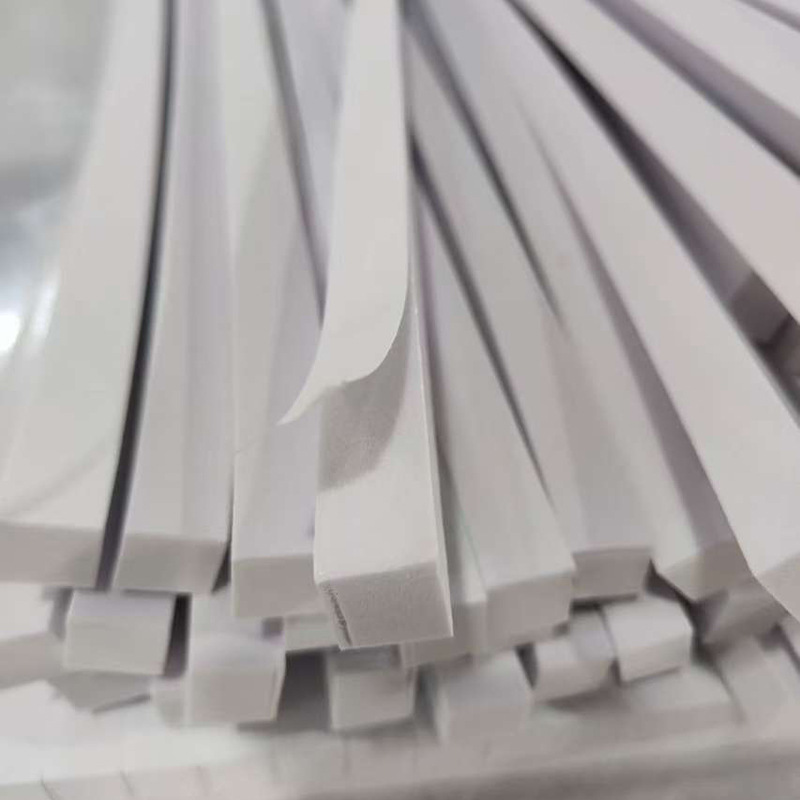 Espejo inteligente EVA espuma tira de sellado unilateral adhesivo negro y blanco EVA tira de esponja LED a prueba de colisiones aislante de sonido