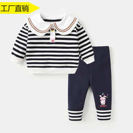 女童套装婴儿春秋小儿童运动衣服秋款秋季2021新款一岁女宝宝秋装