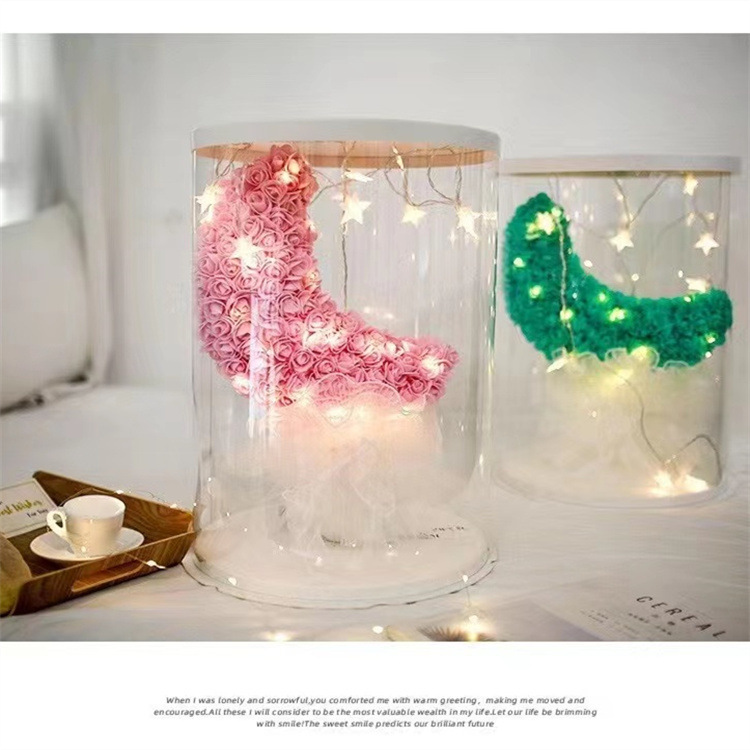 Douyin same DIY moon flower beam unicorns eternal flower rose bear…