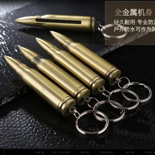 Multifunctional match wholesale lighter Internet celebrity personalized creative key pendant outdoor portable kerosene flint