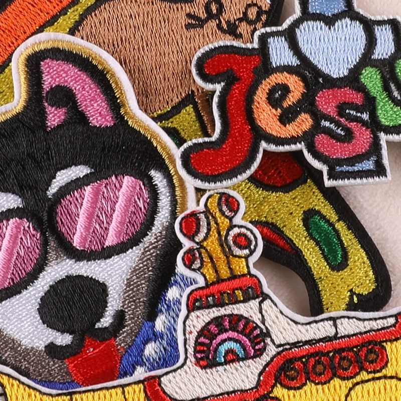 Дуок computer embroidery big padding cartoon animal patch post DIY одежда аксессуары кросс-бордер вышивка тканевые наклейки