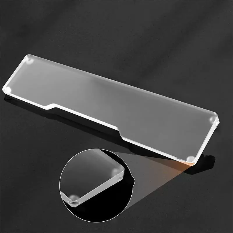 Acrylic stand, keyboard, electronic tubing, laptop