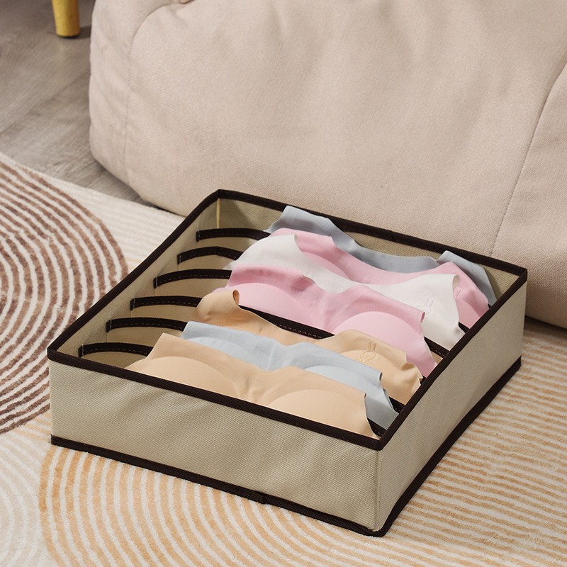 Caja Organizadora Plegable para Ropa Interior de Tela, Lavable, para Cajones image 19