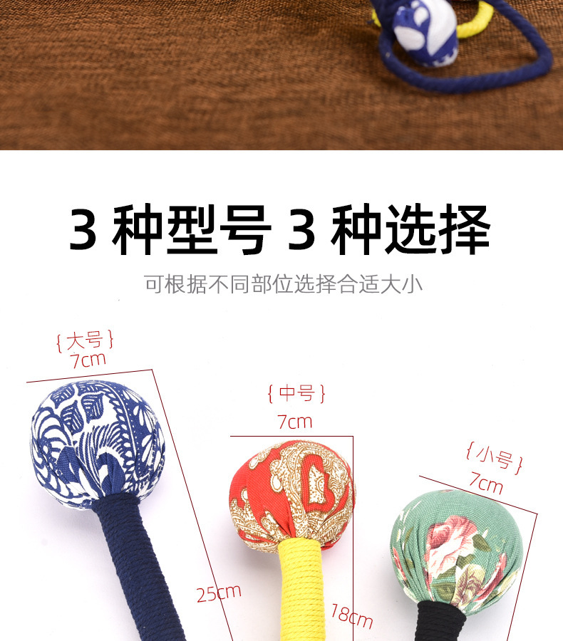 Handheld Moxa Massage Hammer Meridian Tapping Tool with Nanyang Mugwort Gift Box Set overview