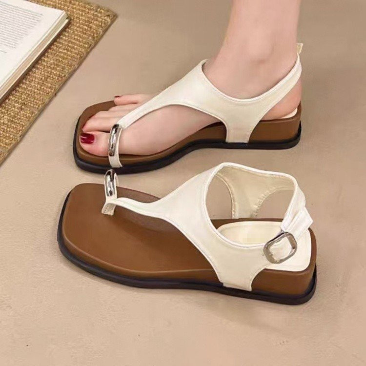 2026 nuevo tacones de verano cómodos zapatos romanos de hadas con falda zapatillas