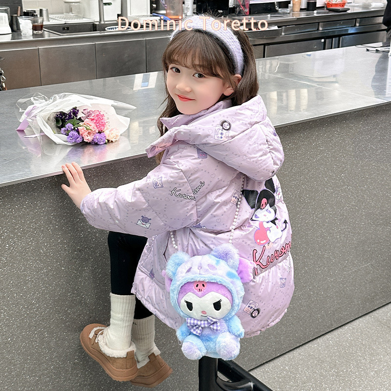 Girls' down jacket 2025 new winter children's thickened warm 90% white duck down girl coat Korean style