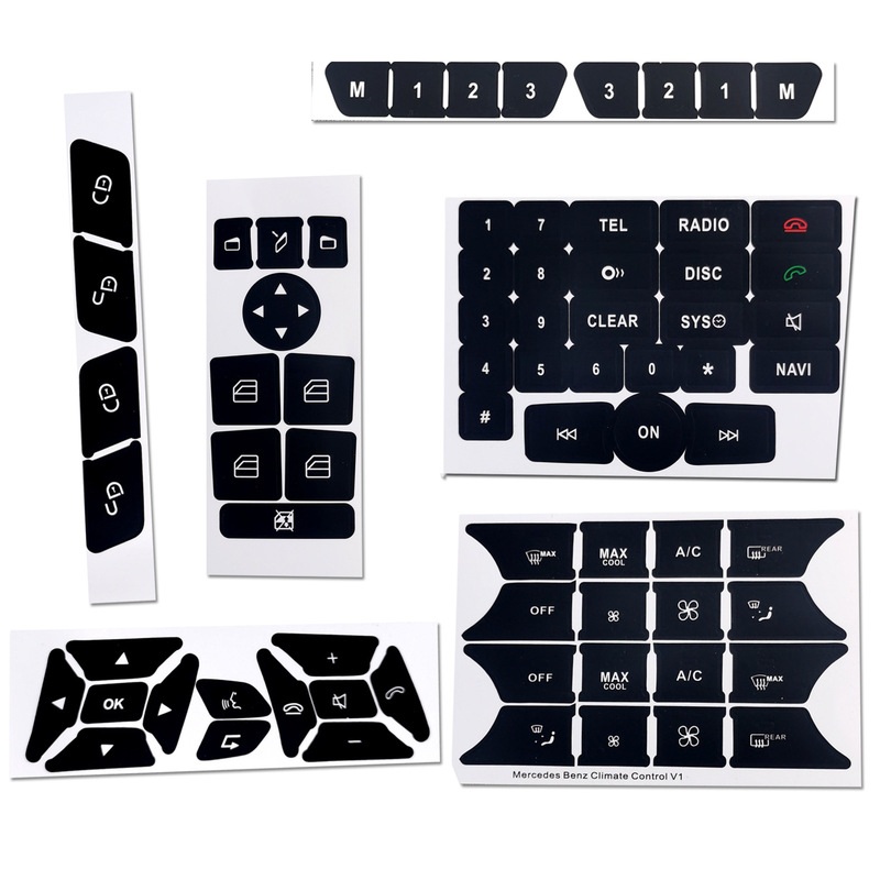 Suitable for Mercedes-Benz Cls C218 Slk W172 W204 Glk and Other Air-Conditioning Window Button Repair Stickers
