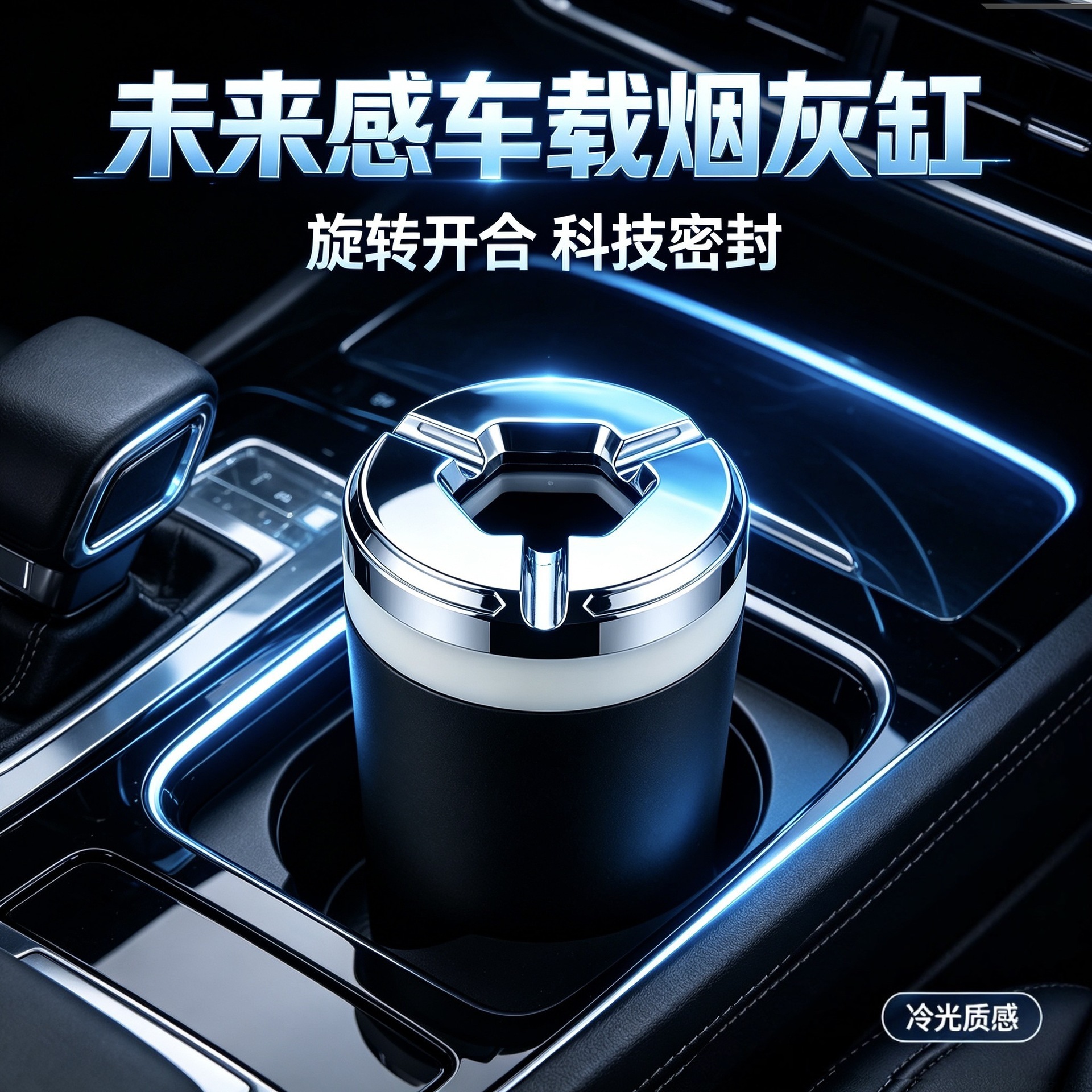 car ashtray, anti-ash flying, Car ashtray