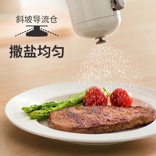 Self-designed quantitative salt jar seasoning box glass kitchen seasoning jar moisture-proof sealed seasoning jar household salt jar