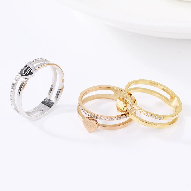 Small design brand retro ring, European style, light luxury style, on index finger