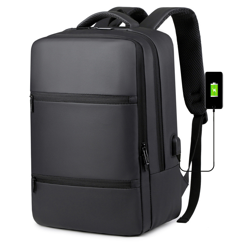 Exportación transfronteriza 2025 nuevo negocio de alto valor recargable USB mochila para hombre mochila de computadora de gran capacidad