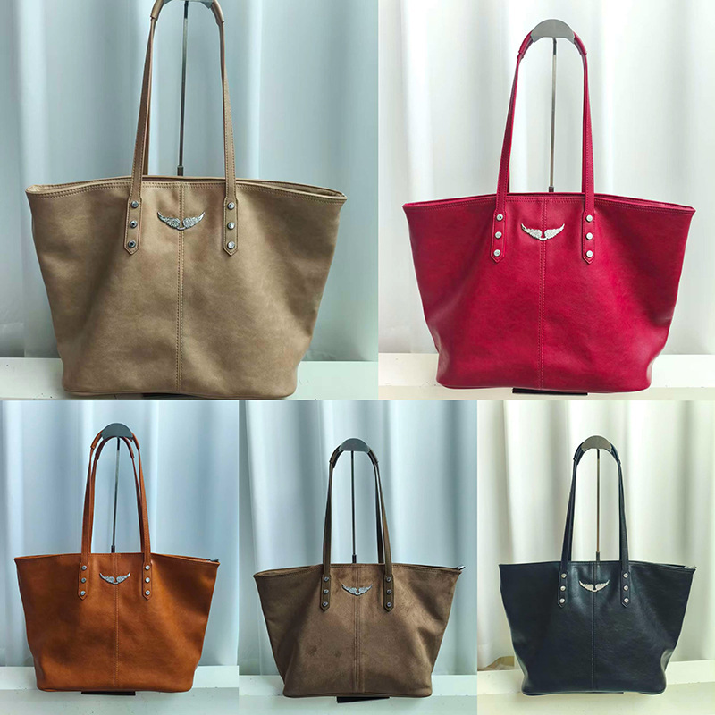 Zv Bag Tote Large Capacity 2025 New Cross-Border Retro Fashion Simple Lightweight Commuter Fashion Single Shoulder Crossbody Bag Zv Bag Tote Large Capacity 2025 New Cross-Border Retro Fashion Simple Lightweight Commuter Fashion Single Shoulder Crossbody Bag