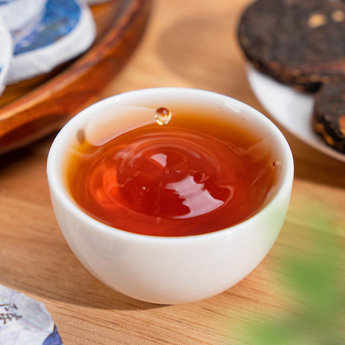 Chenpi Pu-erh Tea, Ripe Tea Small Cake Authentic Yunnan Pu-erh Small Brick Tea Xinhui Chenpi Tea Loose Leaf Jarred 500g