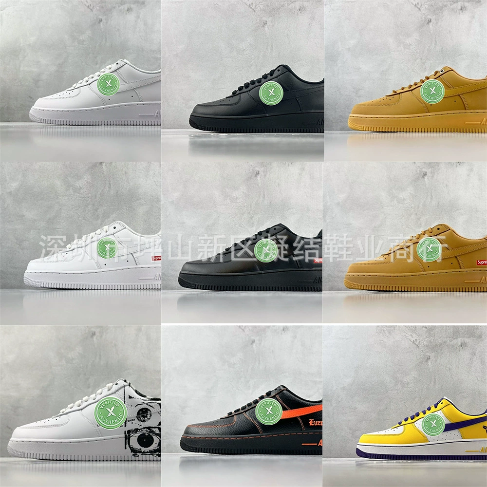 Кроссовки Air Force 2288 Classic Low-top, белые, высококачественные, совместная коллекция CDGxSUP, версия G, трансграничная поставка.