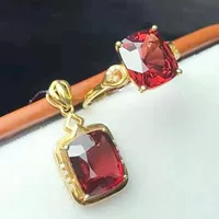 Горячие продажи креативный браслет Caibao аксессуары костюм 18K Южноафриканский бриллиант натуральный гранат кулон кольцо