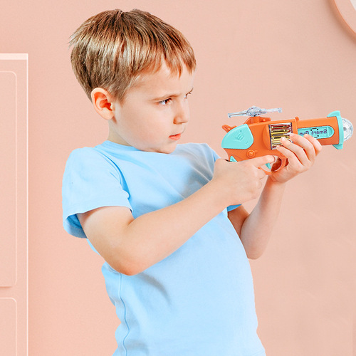 Street stall wholesale children's toy gun baby projection pistol child simulation sound and light music electric gun boy toy