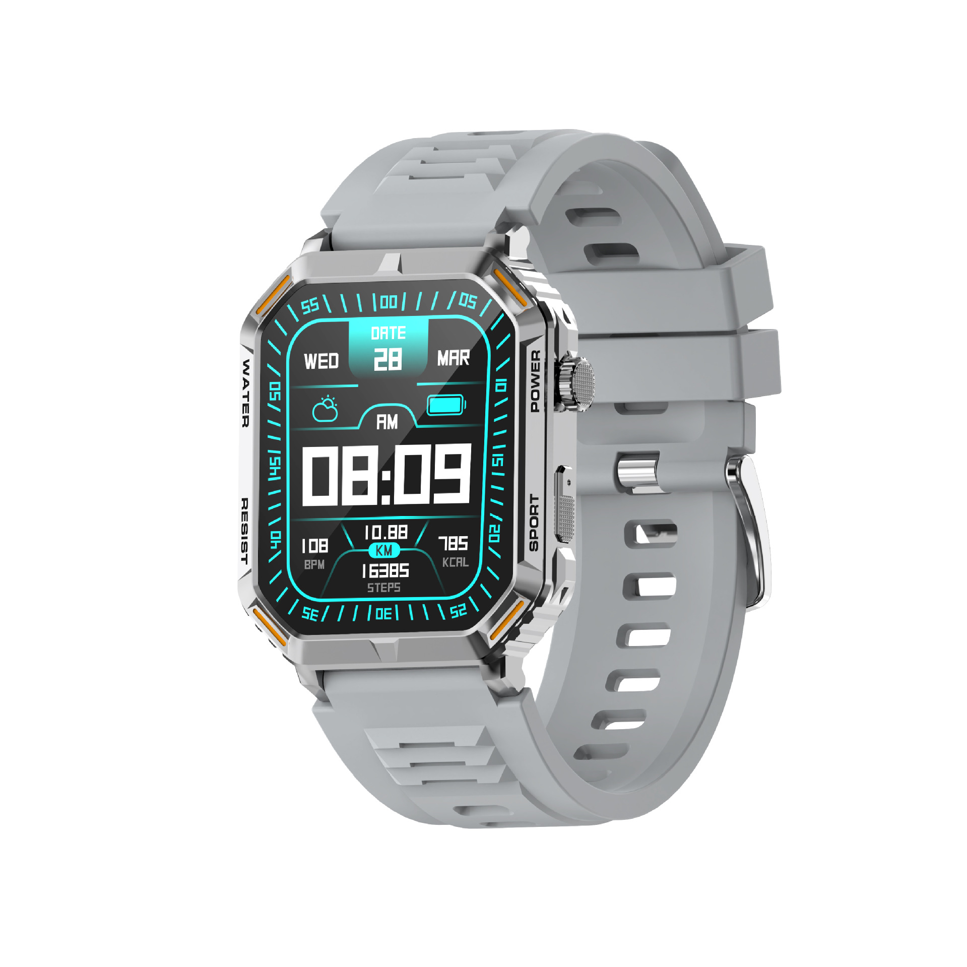 G106 Smartwatch 1,96 Zoll Outdoor Tri-Wind Motion Bluetooth_voghion.com