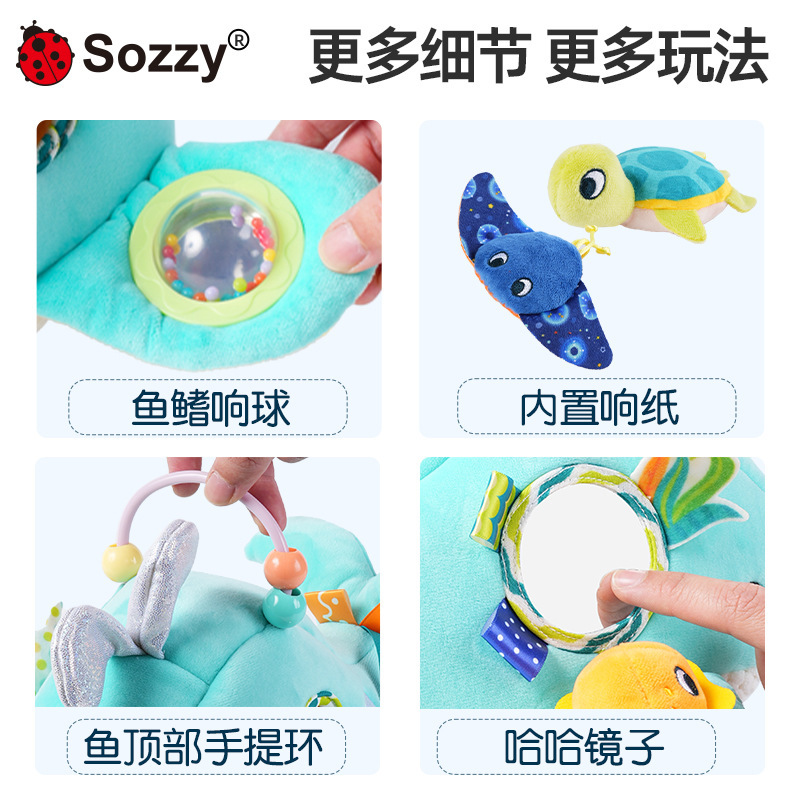 SOZZY juguetes de iluminación para recién nacidos juguetes de esconde para peces grandes comer peces pequeños juguetes de entrenamiento para bebés