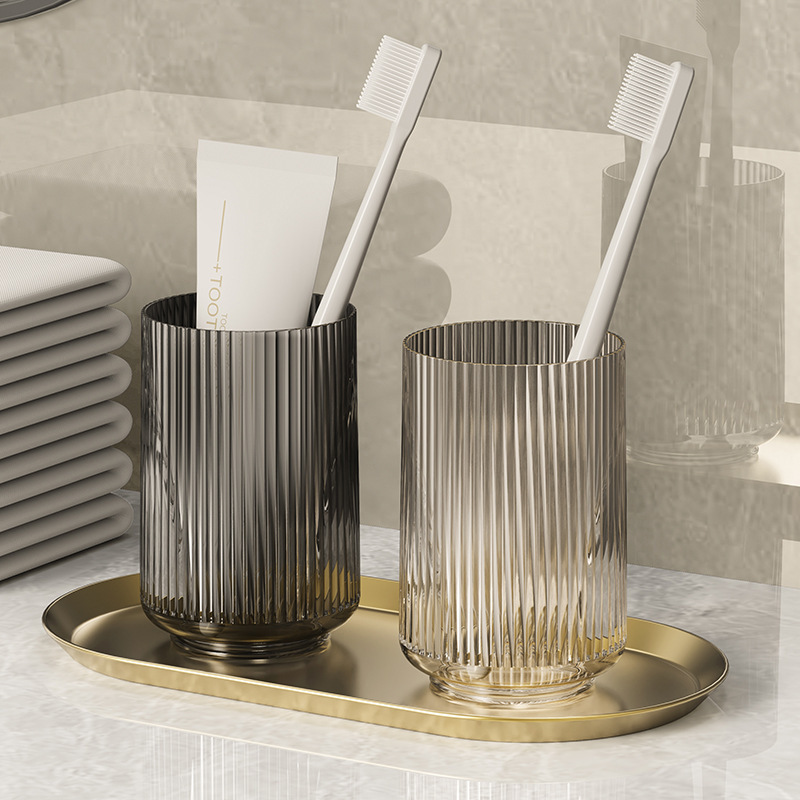 PET enjuague bucal casero lujoso cepillo de dientes transparente taza de lavado de pareja de alto valor facial taza de lavado de dientes para niños estudiantes