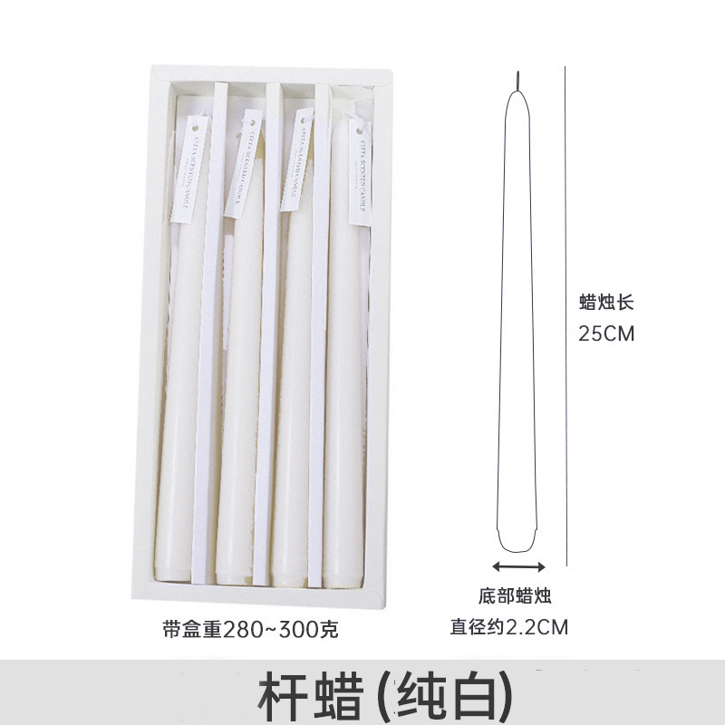 Velas largas europeas navideñas sin humo con aroma para hogar cumpleaños y fiestas venta al por mayor