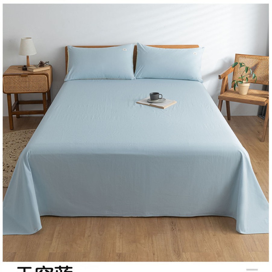 Una sábana de algodón de clase, una sola pieza, 100 edredones de algodón, funda de almohada, traje de tres piezas, dormitorio de estudiantes, individual 2025, nuevo verano