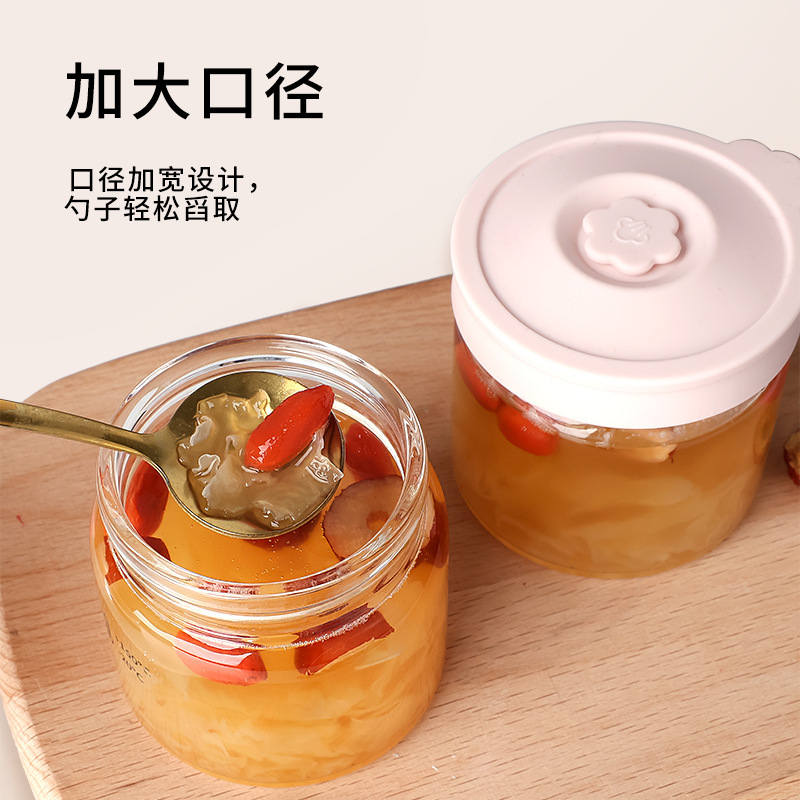 Wholesale In-Stock Honey Bottles, High-End Borosilicate Glass Bottles, High Temperature Resistant, Sealed Storage, Fresh Stewed Bird's Nest Bottles Wholesale In-Stock Honey Bottles, High-End Borosilicate Glass Bottles, High Temperature Resistant, Sealed Storage, Fresh Stewed Bird's Nest Bottles