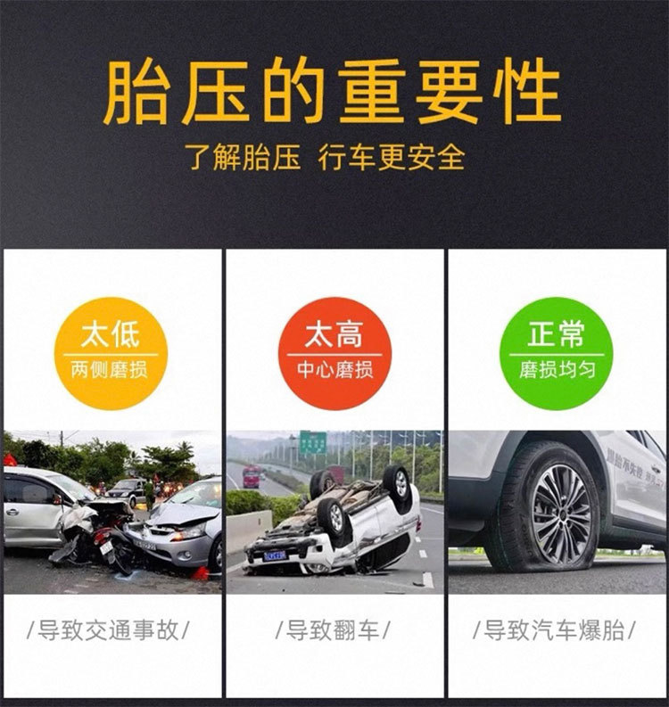 Car Tire Pressure Gauge Car Tire Pressure Meter Tire Pressure Gun Air Pressure Gauge Digital Display Tire Pressure Detection Meter Charging Air Gun