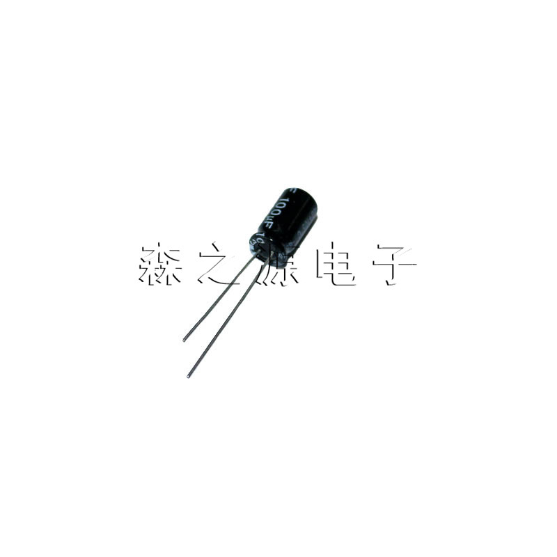 直插电解电容 铝电解电容 100uF 35V 35V100UF 6*12mm