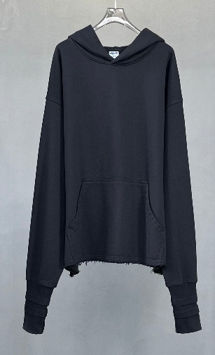 Men's Clothing washed old hooded jacket with loose edge ninja sleeves oversize sweater hoodies_voghion.com