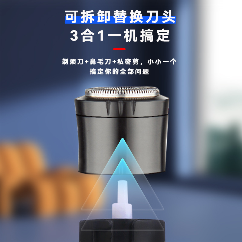Komei máquina de afeitar portátil KM - 277 multifuncional máquina de afeitar eléctrica 3 - en - 1 recorte de pelo nasal conjunto de máquina de afeitar