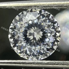 9A白色圆形闪多版百面切工仿钻锆石宝石饰品配件裸钻立方氧化锆