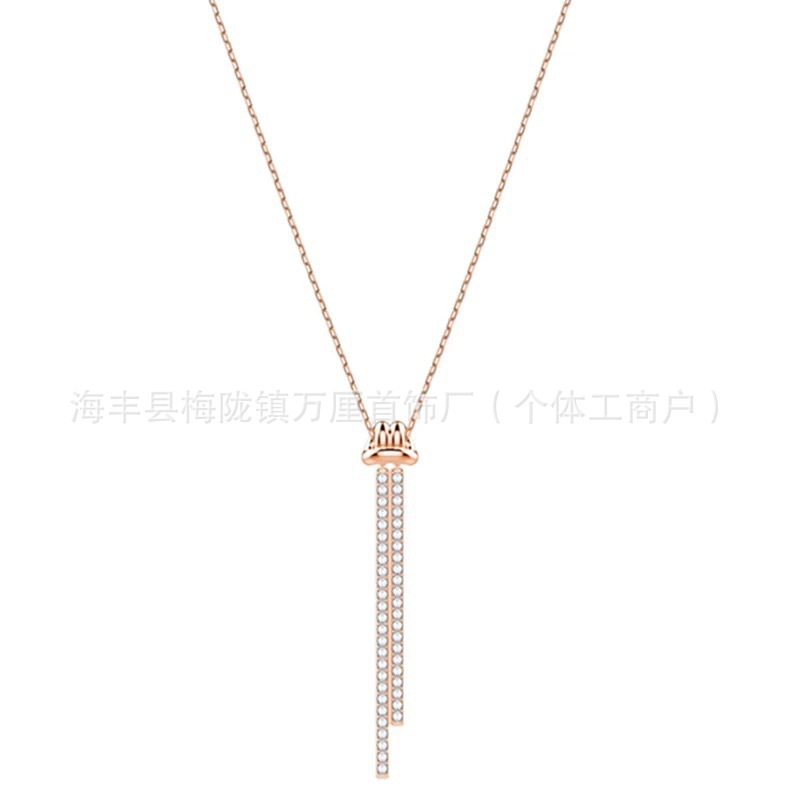 扭结双流苏【玫瑰金色】