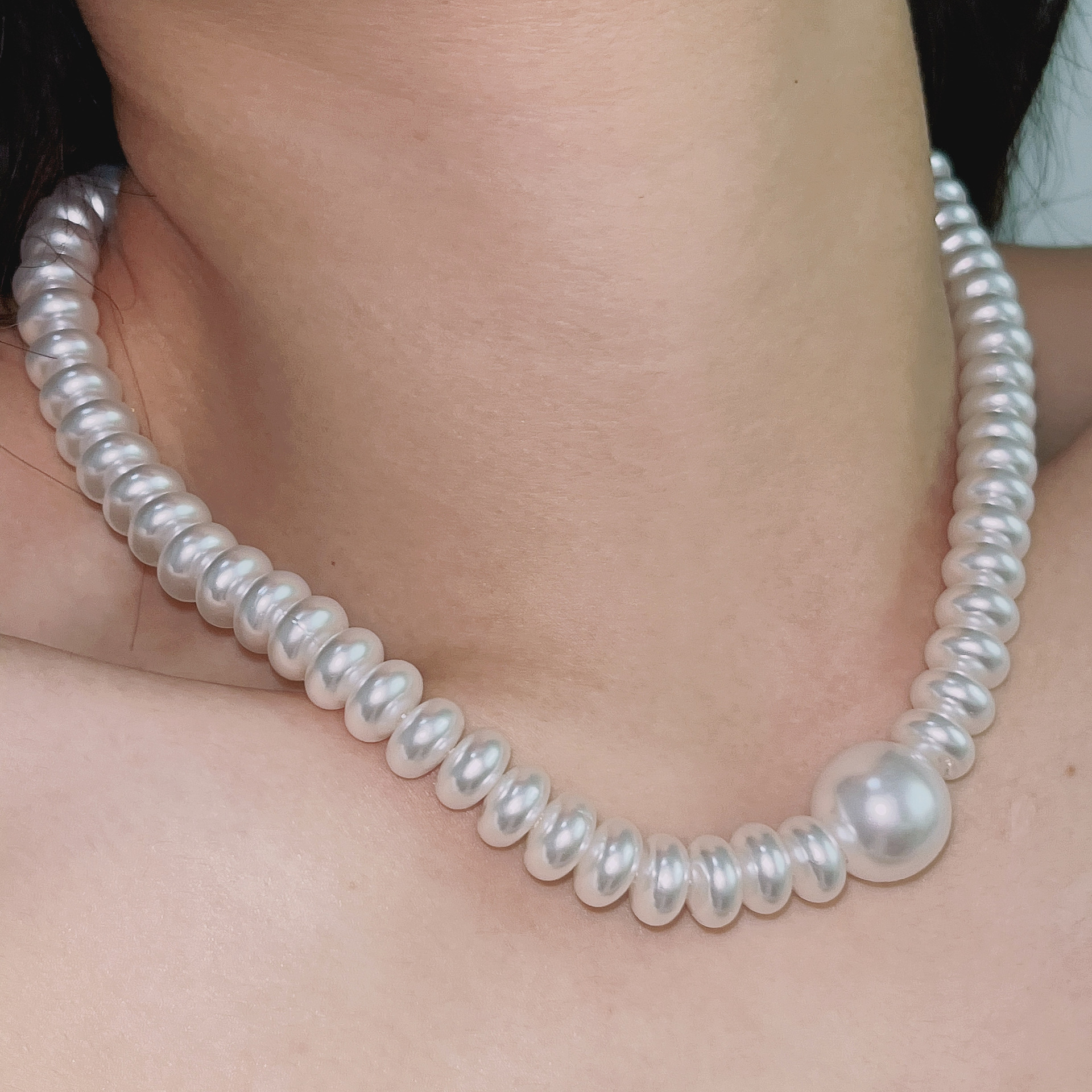 Womenu0027S Simple Style Geometric Imitation Pearl Pearl Necklace Beaded