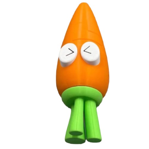 3D printed telescopic carrot sword simulated carrot shape telescopic stick decompression creative toy shrink sword internet celebrity model