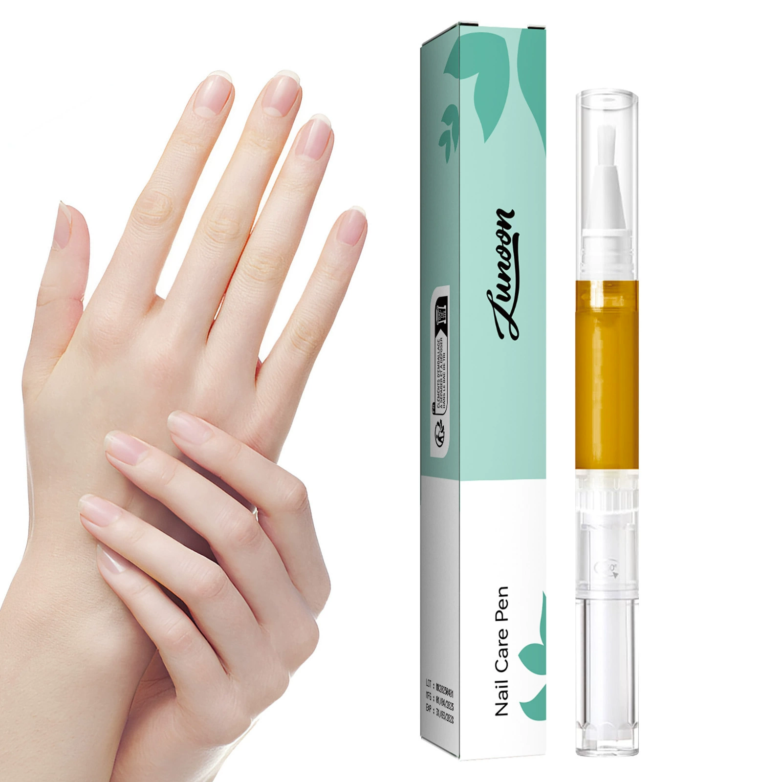 LUNOON Ручка для ремонта ногтей Раствор для ухода за онихомикозом Очищающая и осветляющая ручка для утолщения ногтей Ручка для ремонта онихомикоза