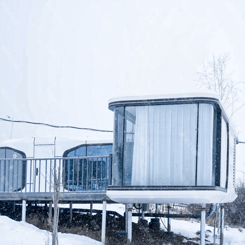 Rongjie Space Capsule Mobile Room Factory Casa de familia al aire libre Hotel Villa Área escénica Cabina de manzana Campings Sala cápsula