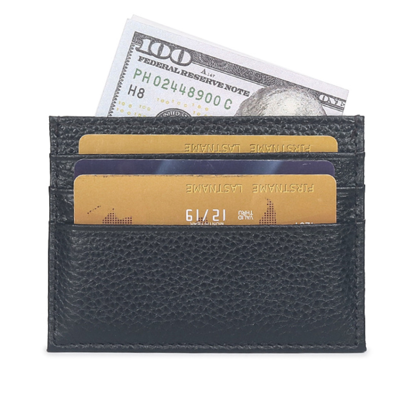 Ultra-Thin First-Layer Cowhide Card Holder, Simple Multi-Card Slot Card Holder, Coin Purse, Genuine Leather Driver's License Card Holder, Card Case
