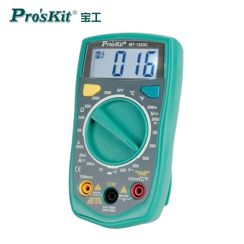 宝工（Pro'sKit）MT-1233C-C 3 1/2 数字型万用表 迷你型万用表