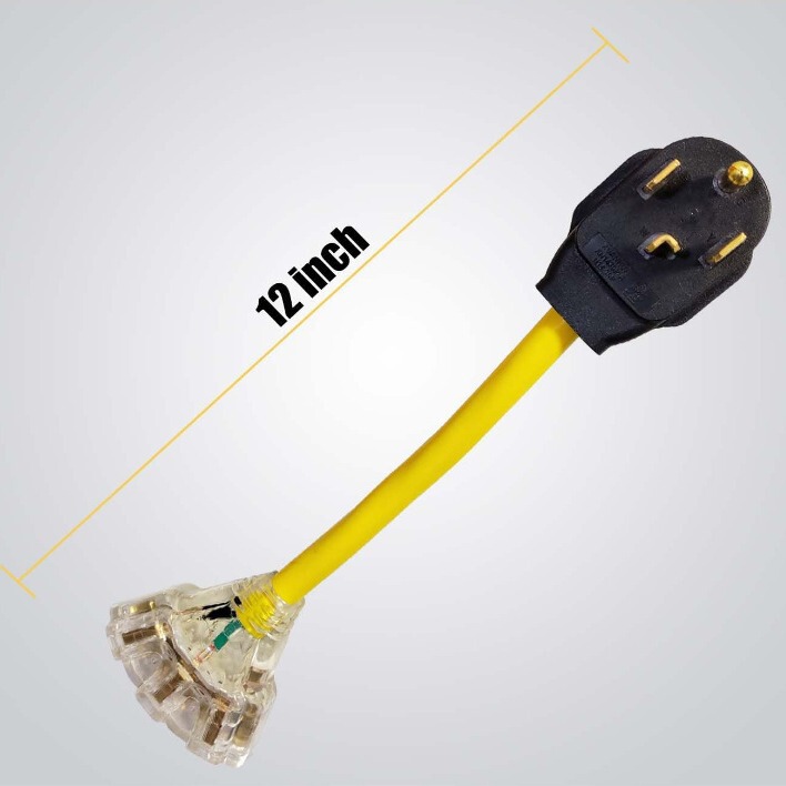 10-30P to 5-15R/5-20R Household Three Power Converter Clothes Dryer Wire Adapter Amp Copper Core