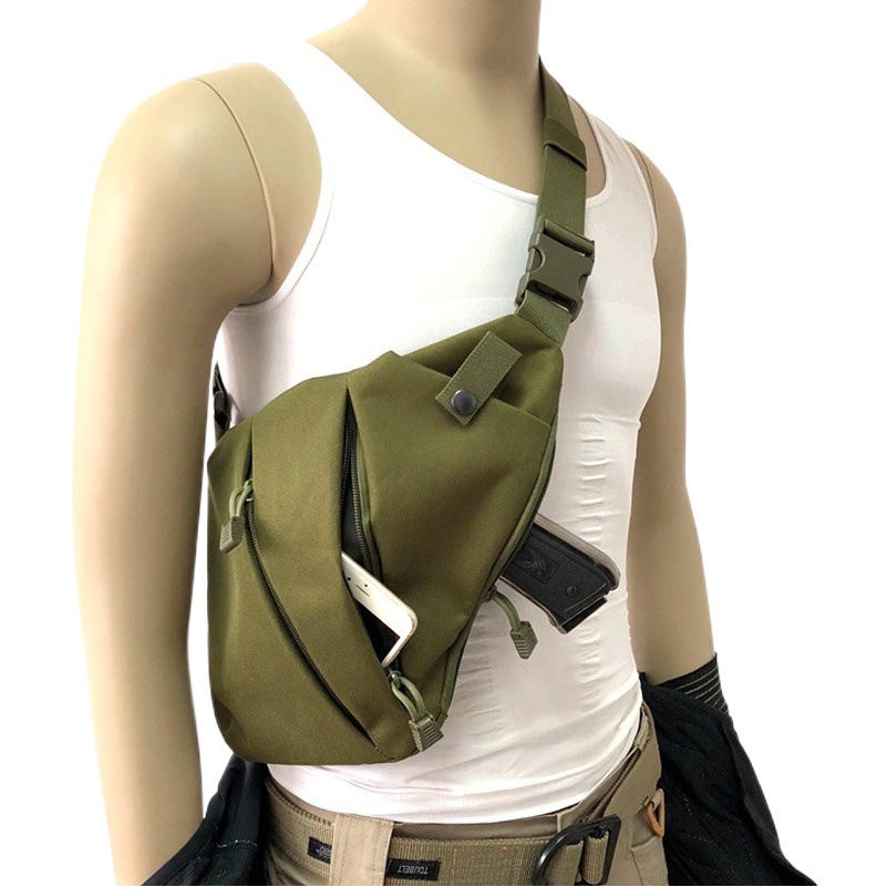 Bolso antirrobo de hombro ajustado bolsa de pecho crossbody de los hombres bolsa de almacenamiento táctico multifuncional bolsa de cintura deportiva de ocio al aire libre