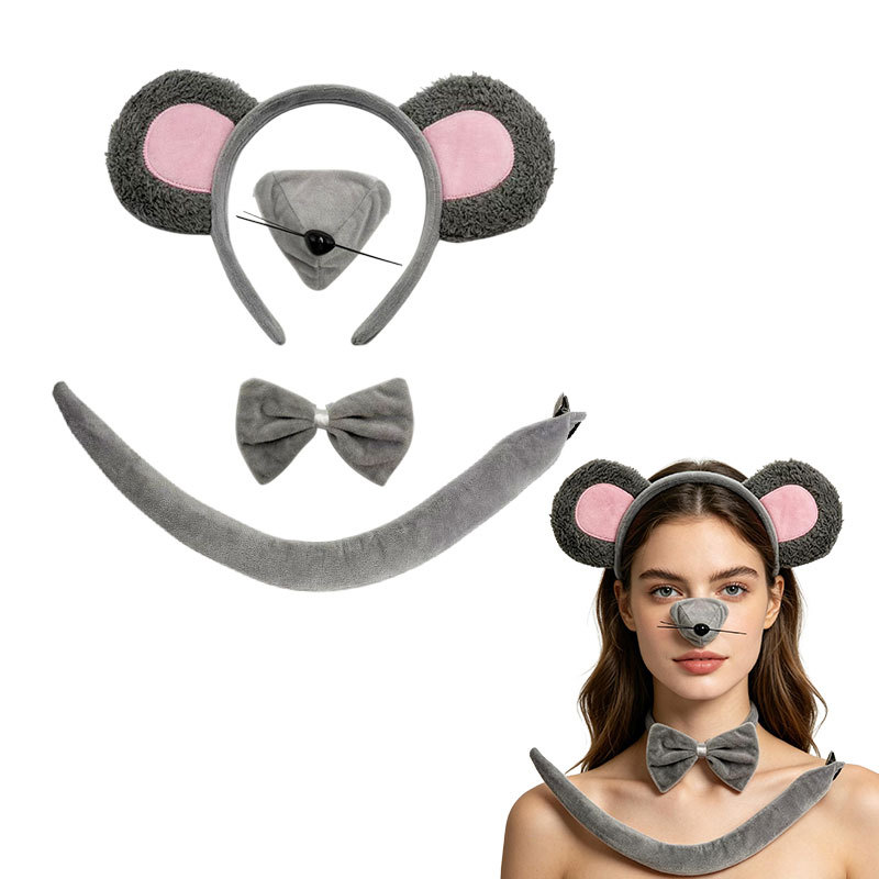 Ratón transfronterizo elefante orejas cabello hebilla de cabeza Halloween Cosplay disfraz de animales en stock Amazon image 34